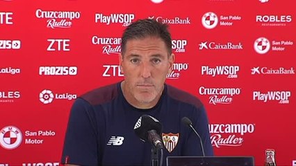 Berizzo: "Nuestro deseo es vencer al Málaga con el máximo respeto"