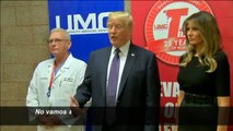 Donald Trump visita a los heridos de la masacre en Las Vegas
