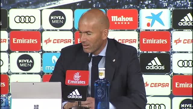 Zidane pide tranquilidad tras la derrota de anoche ante el Betis en el Bernabéu