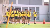 Valerón dirige su primer entrenamiento como técnico de Las Palmas