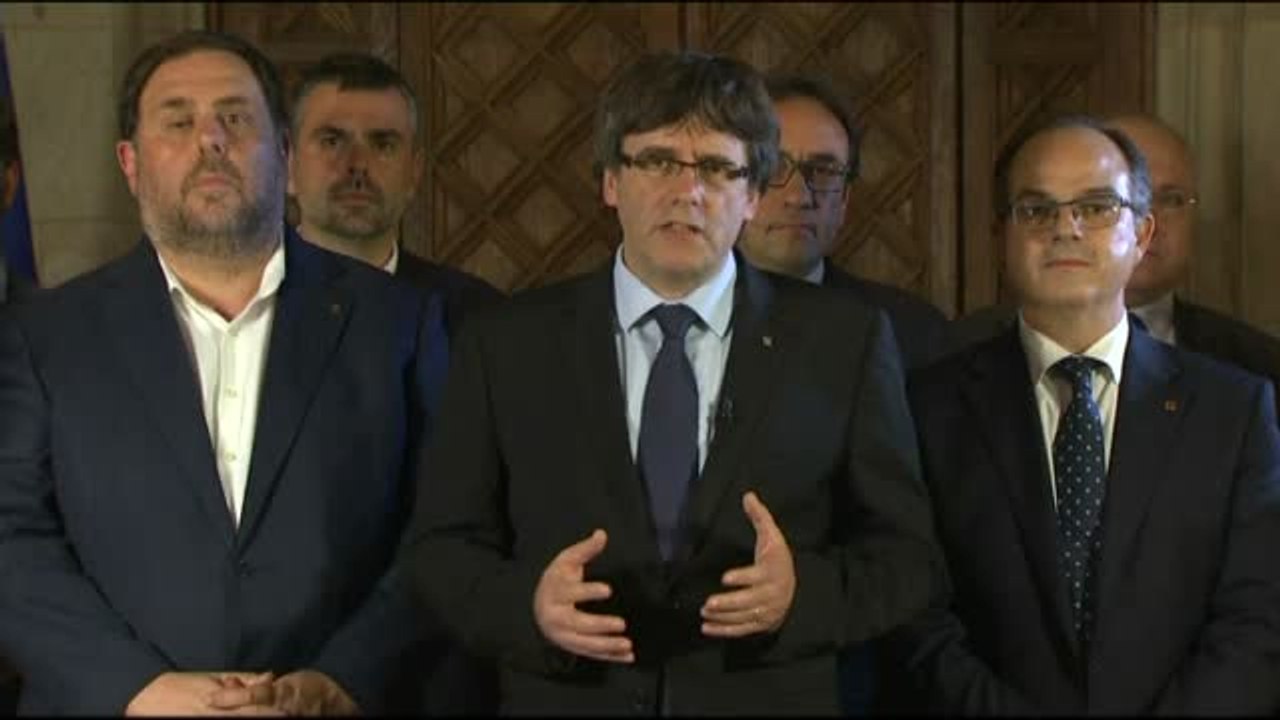 Puigdemont trasladará los resultados del 1-O al Parlament "en los próximos días"