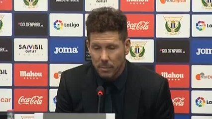 Simeone: "Cambié a Sime por Griezmann para darle velocidad arriba con Carrasco y Torres"