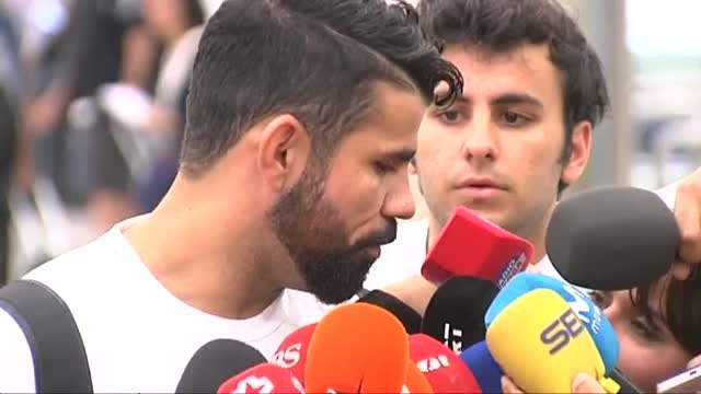 Diego Costa ya está en Madrid: He tenido un final feliz