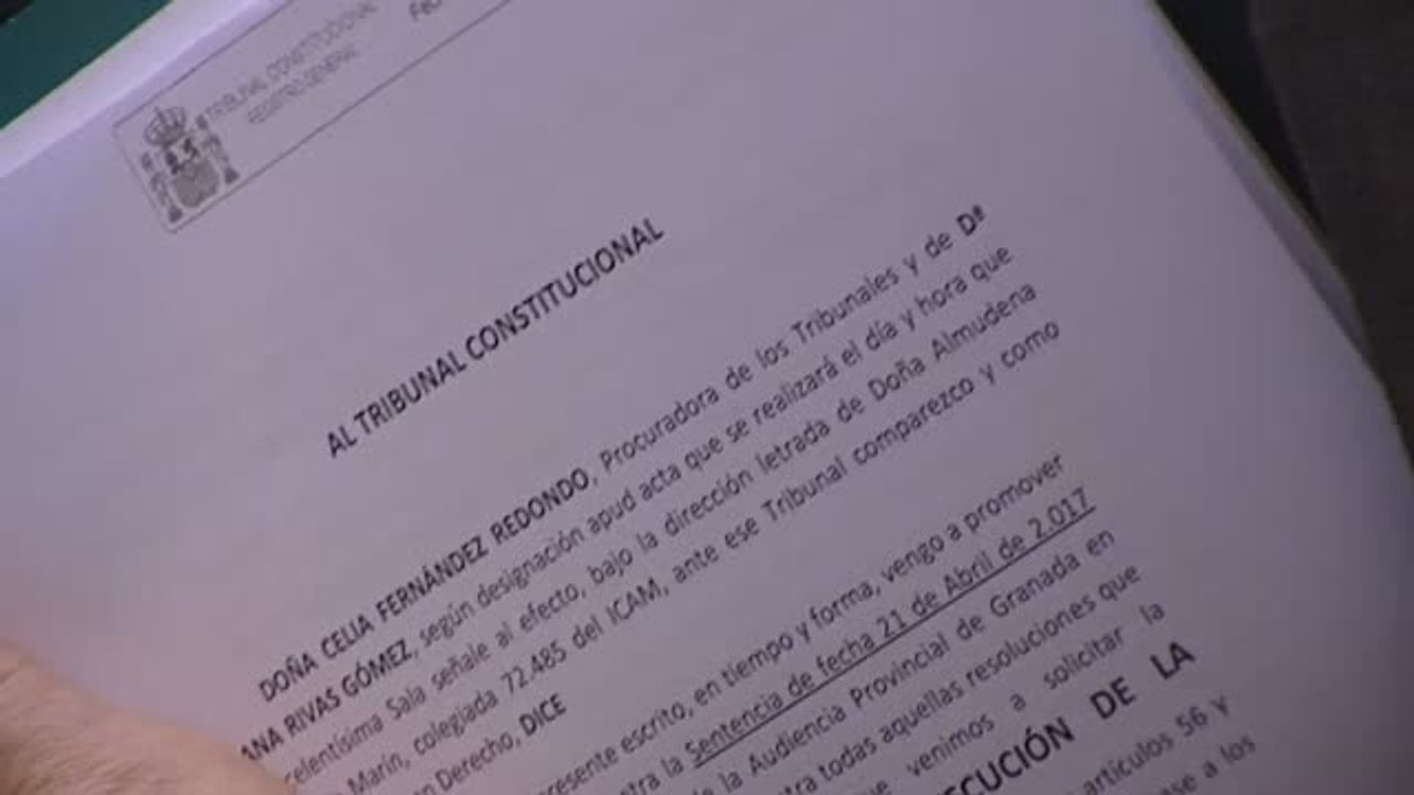 Juana Rivas pide amparo al TC para que suspenda la orden de entregar a sus hijos al padre