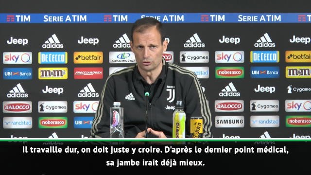 Quarts - Allegri : ''Ronaldo ? On garde espoir''