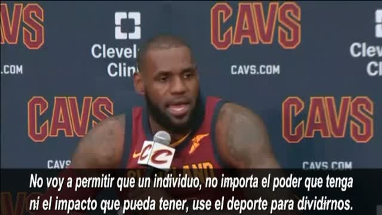 Lebron James carga contra Trump: "No voy a permitir que un individuo use el deporte para dividirnos"