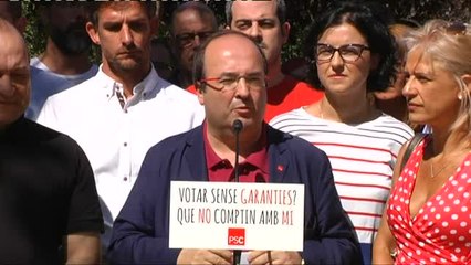 Iceta: "Nadie puede ser obligado a cumplir una ley que ha sido suspendida"