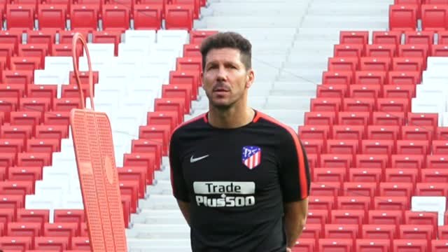 El Atlético de Madrid entrena por primera vez en su nuevo campo
