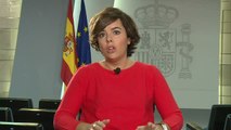 Sáenz de Santamaría sobre Cataluña: 