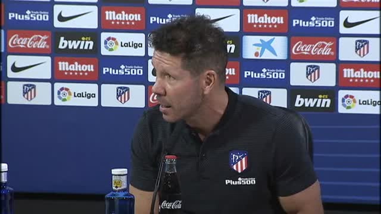 Simeone: "Los equipos importantes crecen a partir de futbolistas importantes"