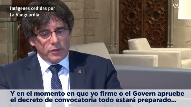 Puigdemont confirma que las urnas están preparadas