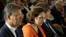 Catalá, Puigdemont y Colau encabezan el acto interreligioso en recuerdo de las víctimas de los atentados