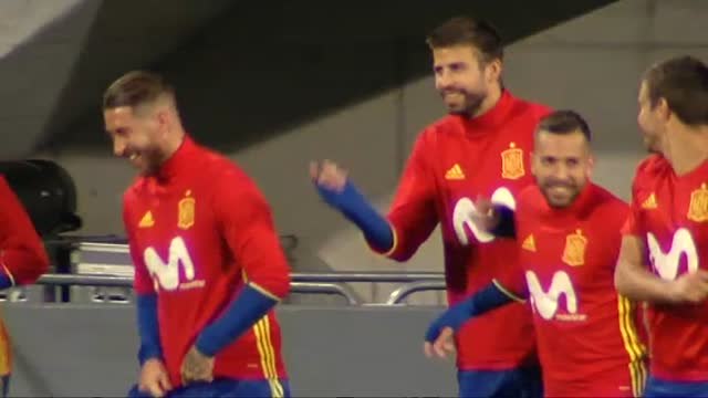 España pisa el Rheinpark Stadion antes de enfrentarse a Liechtenstein