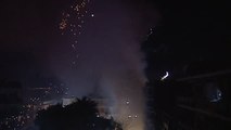 Espectáculo de fuego y pólvora en la localidad valenciana de Paterna