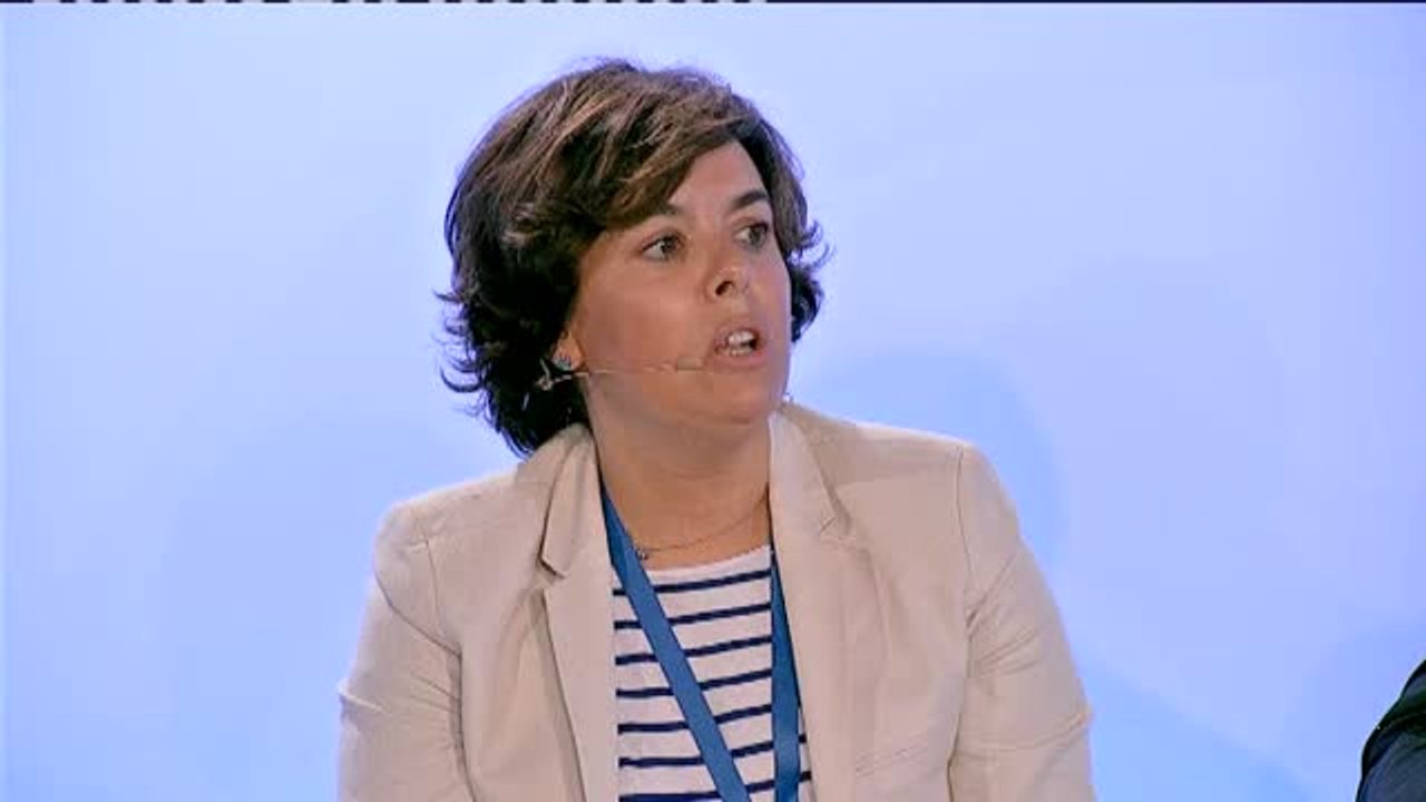 Sáenz de Santamaría sobre el referéndum: "Están planteando un desafío que merece una respuesta a la altura de las circunstancias"