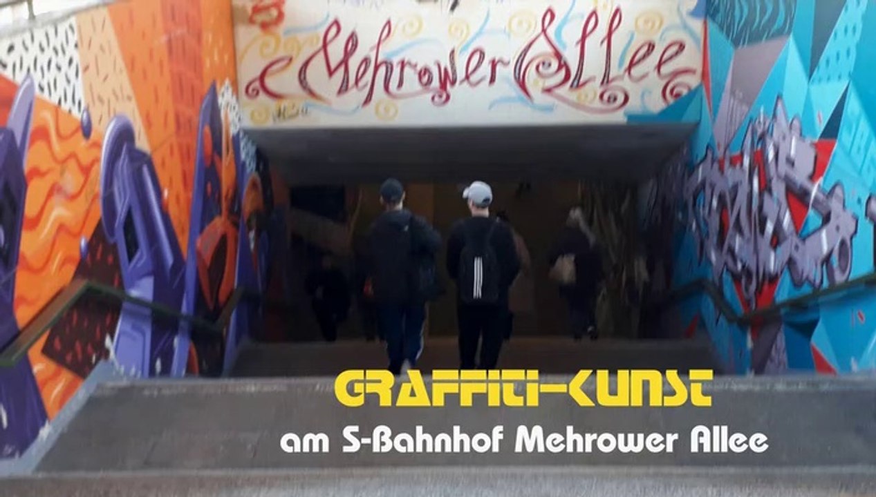 Graffitikunst am S-Bahnhof Mehrower Allee
