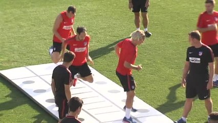 Filipe Luis se entrena con normalidad