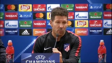 Simeone: "Si seguimos insistiendo, la Champions llegará"