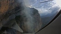 Los drones sobrevuelan el incendio de Ordesa