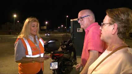 Noche de feria sin taxis en Málaga