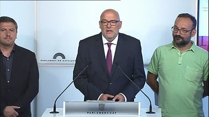 JxSí y la CUP acuerdan que la ley de transitoriedad se apruebe antes del 1-O