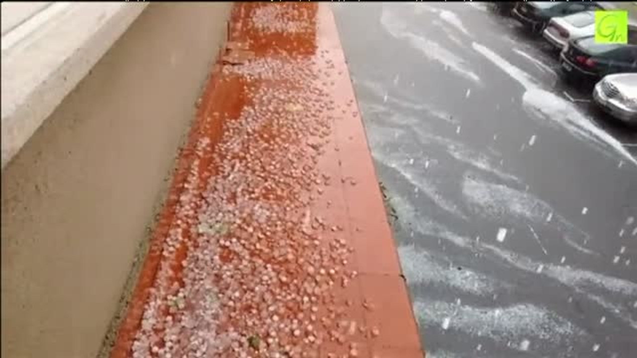 Asturias despide agosto con fuertes tormentas de granizo