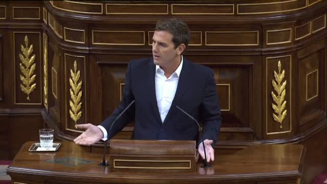 Rivera anuncia en el Pleno sobre Gürtel cinco reformas que presentará en los próximos meses