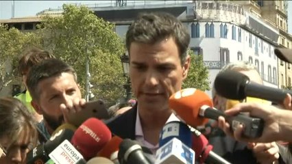 Download Video: Pedro Sánchez confirma haber hablado con el presidente del Gobierno para convocar el Pacto Antiterrorista