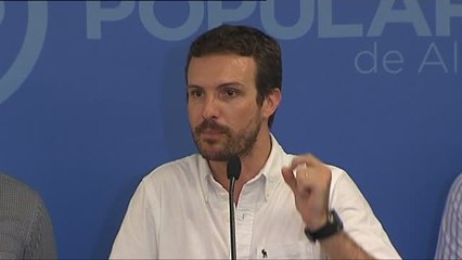 Pablo Casado: "El Gobierno responderá con firmeza y proporcionalidad si se vulnera la ley en Cataluña"