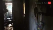 Once intoxicados tras el incendio de una vivienda en Alcobendas