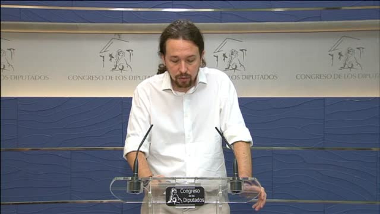 Pablo Iglesias siente "vergüenza" por la declaración de Rajoy en la Audiencia Nacional