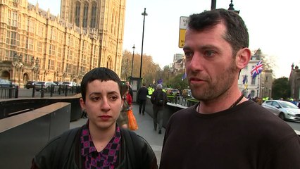 Climate change protesters strip off in Commons