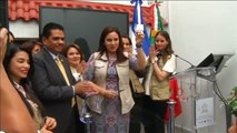 La primera dama de Honduras abre un centro para inmigrantes en México
