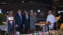 Macron y Trump cenan con sus esposas en la Torre Eiffel