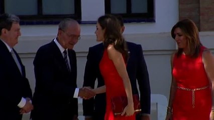 La reina Letizia y Susana Díaz, juntas en la reunión anual del Instituto Cervantes en Málaga
