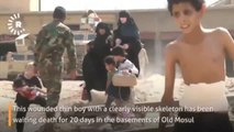 Un niño sobrevive en Mosul herido y escondido en un sótano sin alimentos ni medicinas
