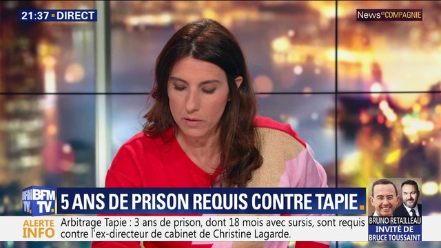 Arbitrage: 5 ans de prison requis contre Bernard Tapie