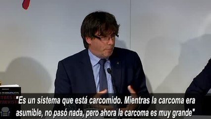Puigdemont asegura que el sistema político español "está carcomido"
