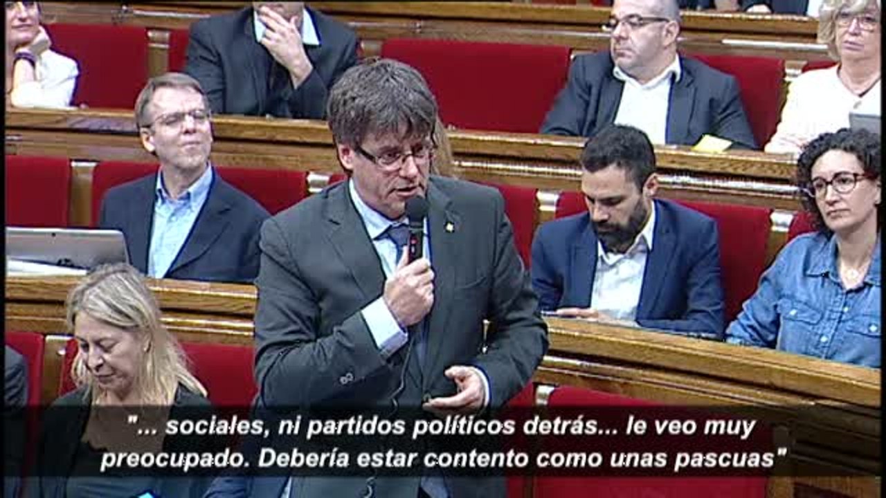 Puigdemont sobre que Junqueras es el organizado...