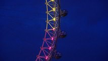 El London Eye se ilumina con la bandera de España para despedir a los Reyes