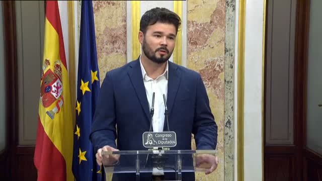 Rufián critica la omertá de PP y Ciudadanos para poner punto y final a la comisión de investigación de Fernández Díaz