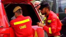 Numerosos efectivos continúan sofocando el incendio en El Hornillo