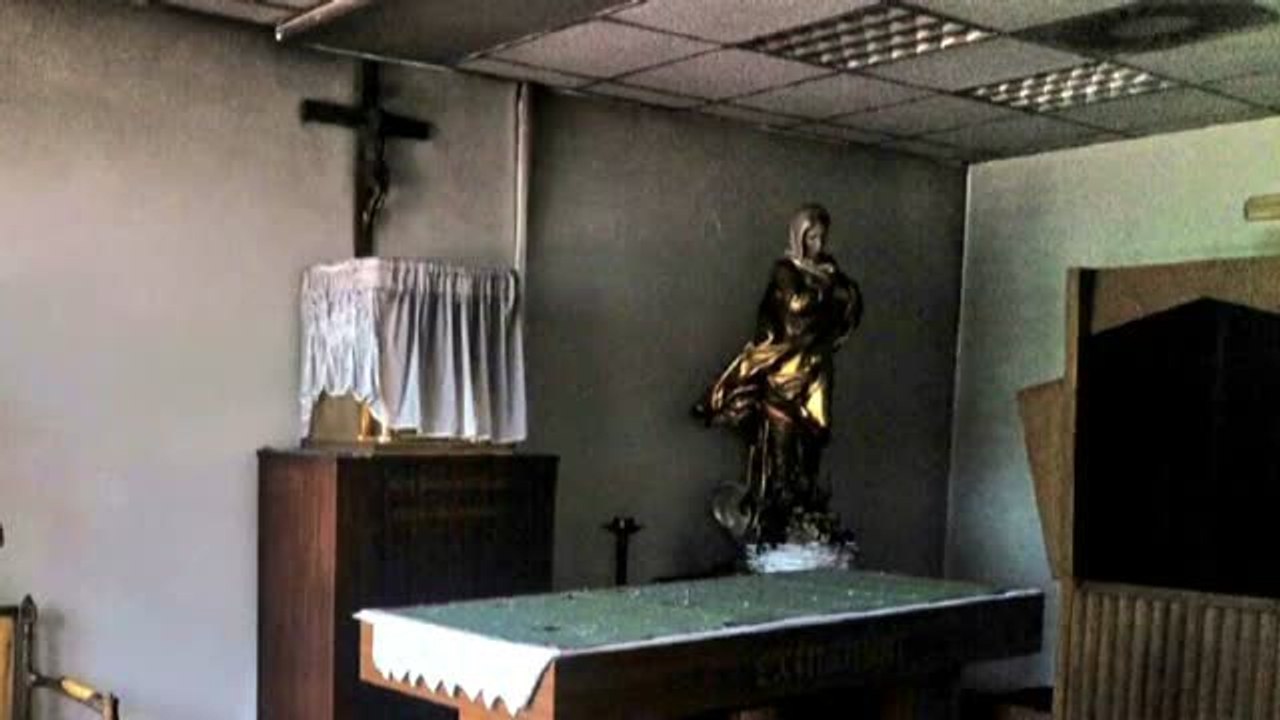 La capilla de la Universidad Autónoma de Madrid sufre un ataque con artefactos incendiarios y pintadas