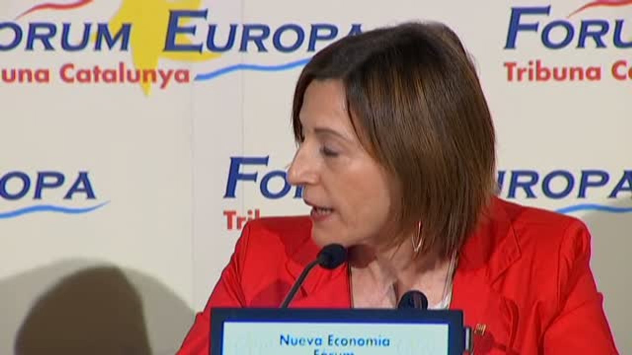 Forcadell asegura que "el Parlament defenderá su soberanía" si el Estado aplica el artículo 155