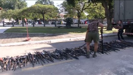 &#039;Operación rodillo&#039; contra las armas en Brasil