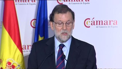 Rajoy: "Los delirios autoritarios y frentistas nunca podrán vencer a la serenidad y equilibrio de nuestro Estado democrático"