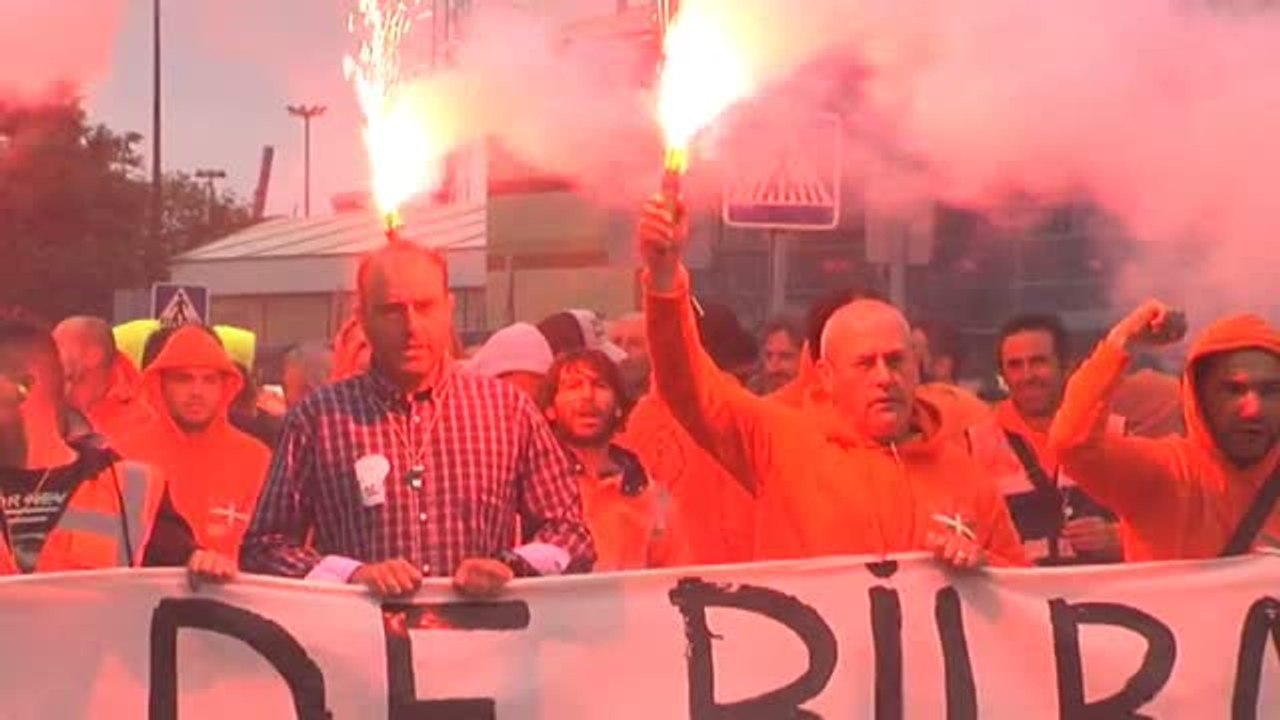 Seguimiento masivo de la huelga de estibadores