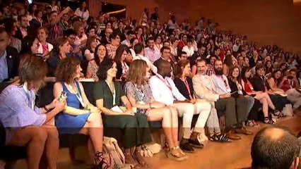 Download Video: Los reyes acuden a actividades diferentes en los encuentros organizados por la Fundación Princesa de Girona