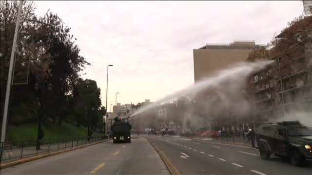 50 detenidos en una protesta estudiantil en Chile