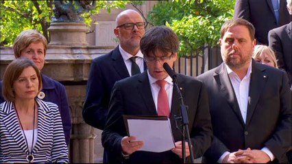 El Gobierno catalán anuncia el referéndum para el 1 de octubre